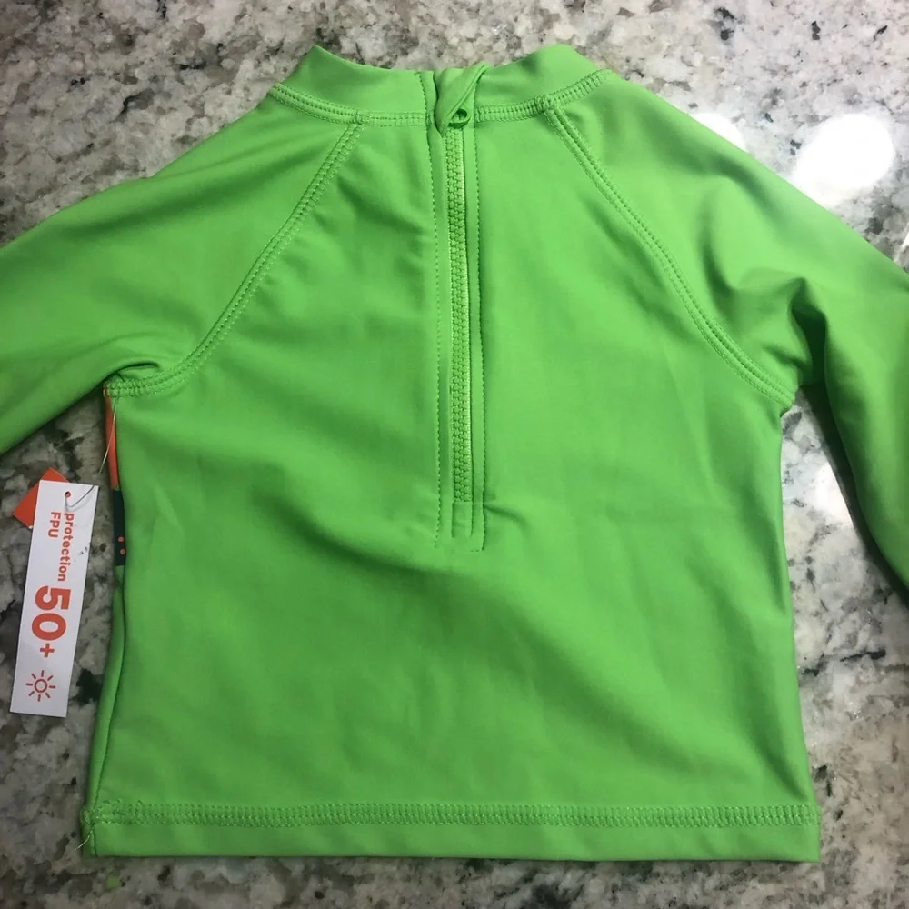 Dinosaur Rashguard/ Swim Suit Size 6-12 Months - Picture 2 of 4